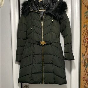 Guess Green Puffer Coat